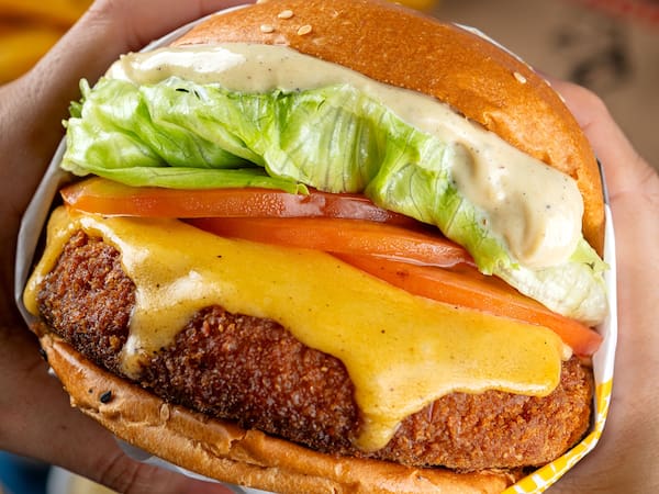 Baiacu-Salad (Frango Crocante, American Cheese, Maionese Shark) 180g